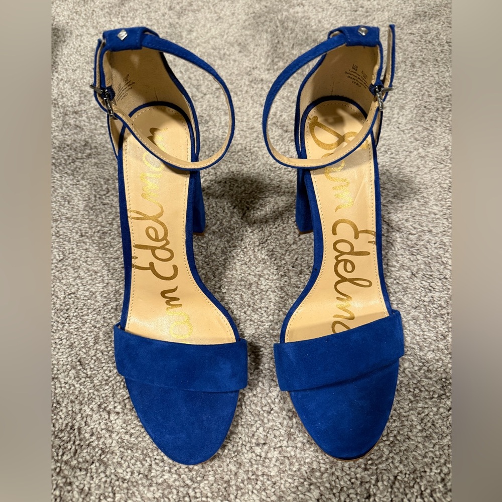 Sam Edelman Blue Suede Pumps - Picture 4 of 9